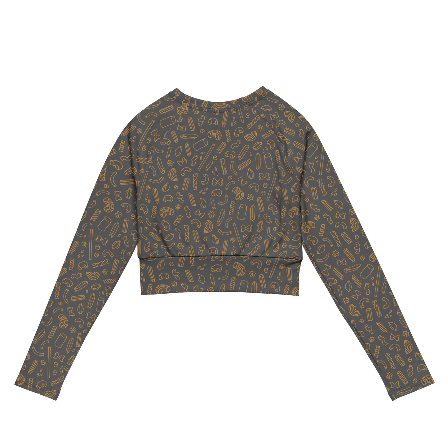 Noodle Recycled long-sleeve crop top Grey