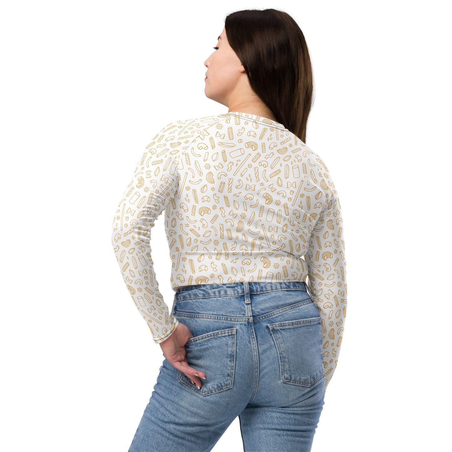 Noodle Recycled long-sleeve crop top
