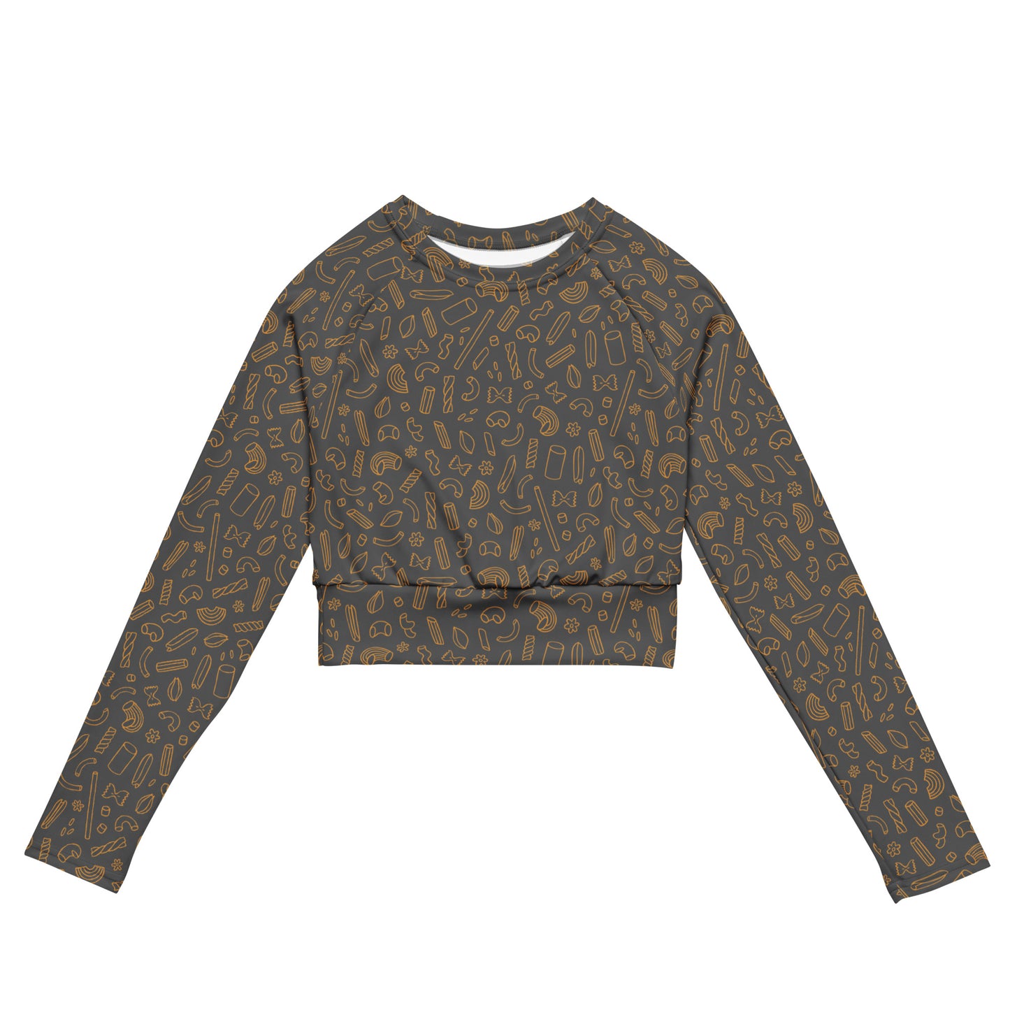 Noodle Recycled long-sleeve crop top Grey