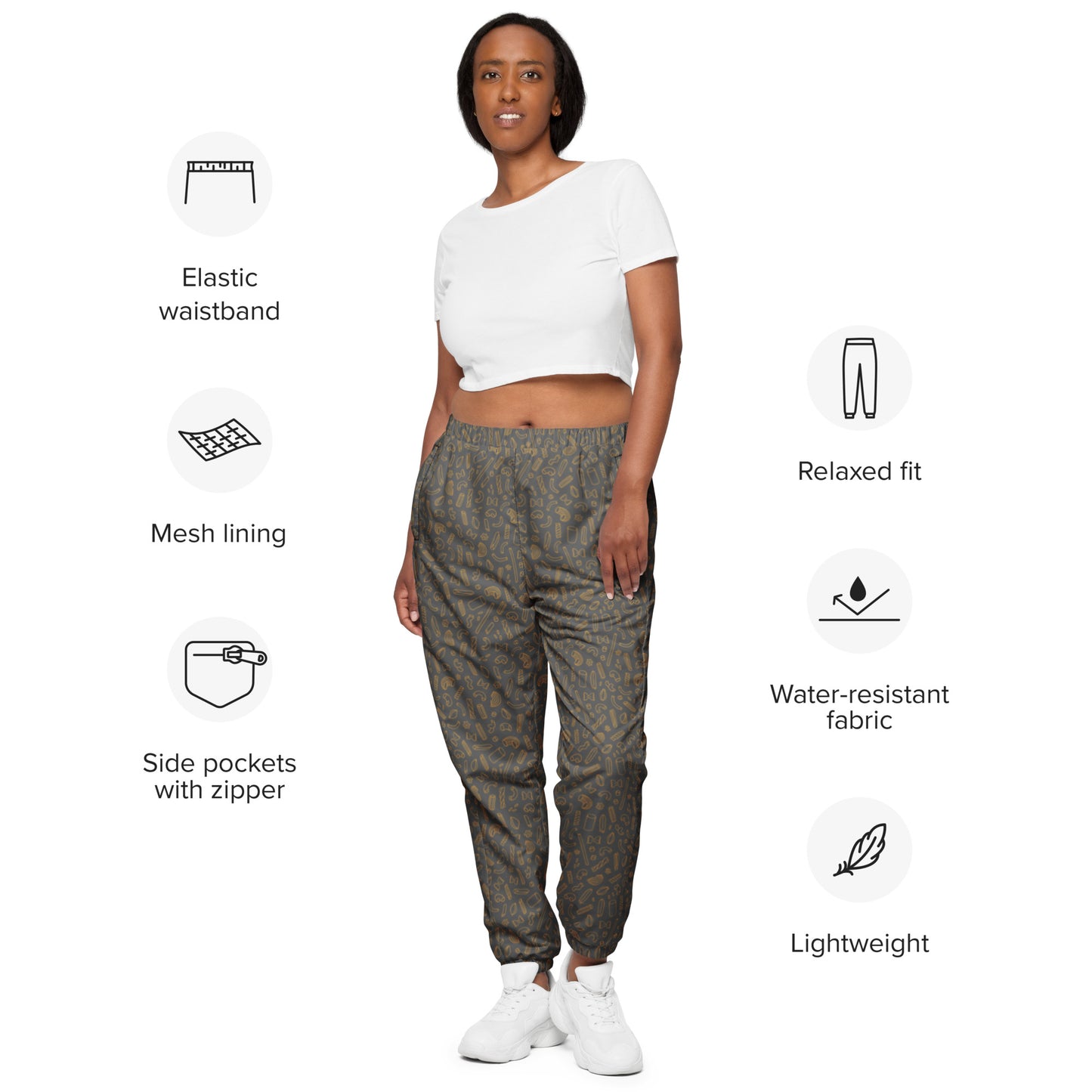 Noodle Unisex track pants Grey