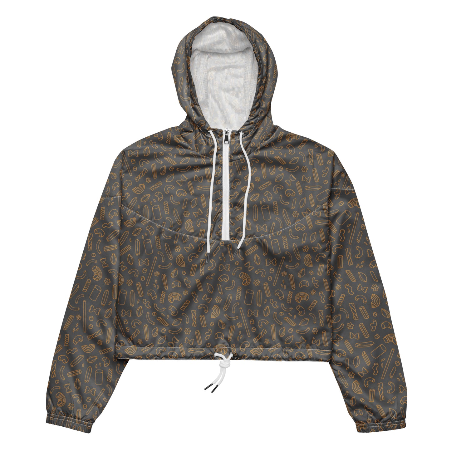 Noodle Women’s cropped windbreaker Grey