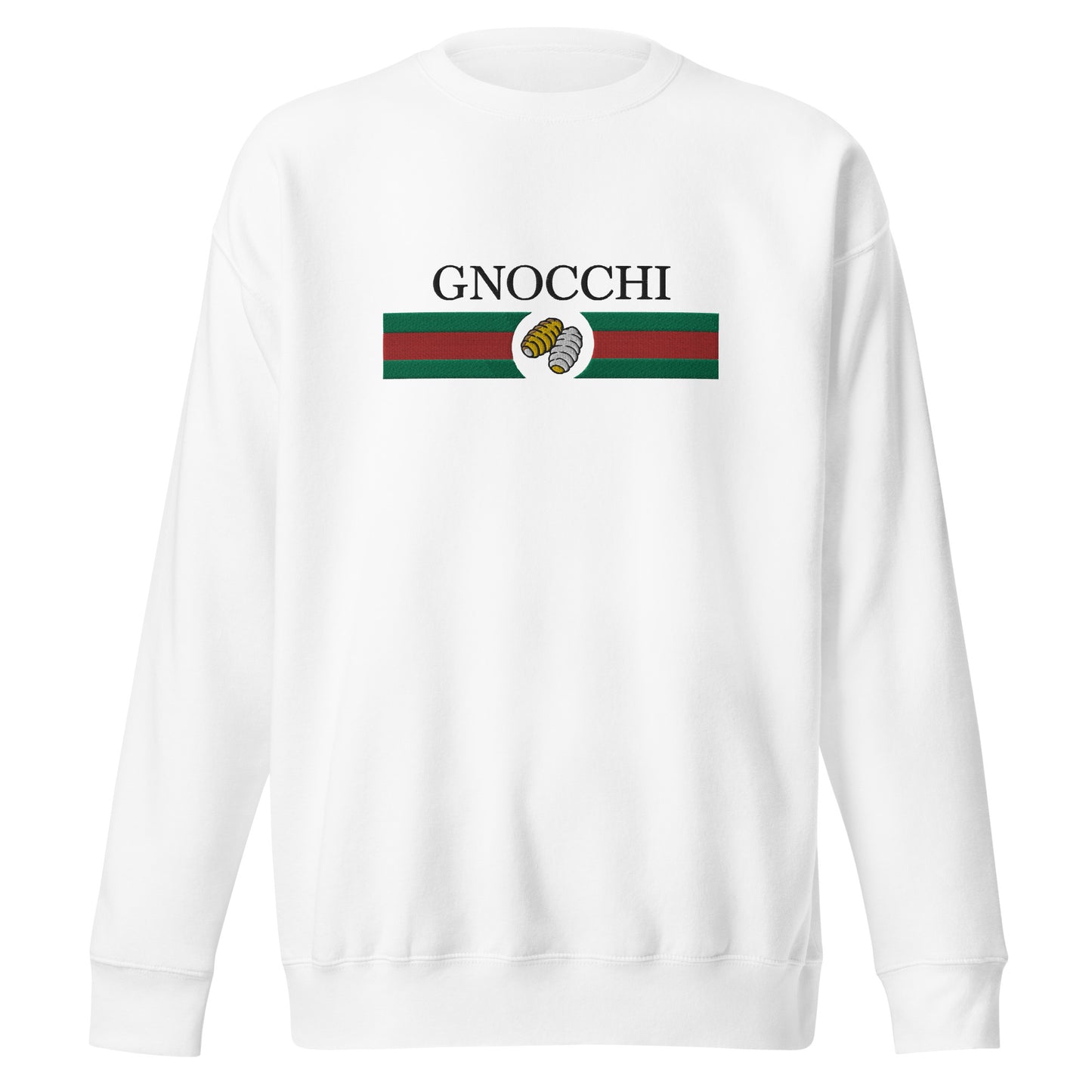 GNOCCHI Unisex Premium Sweatshirt- white