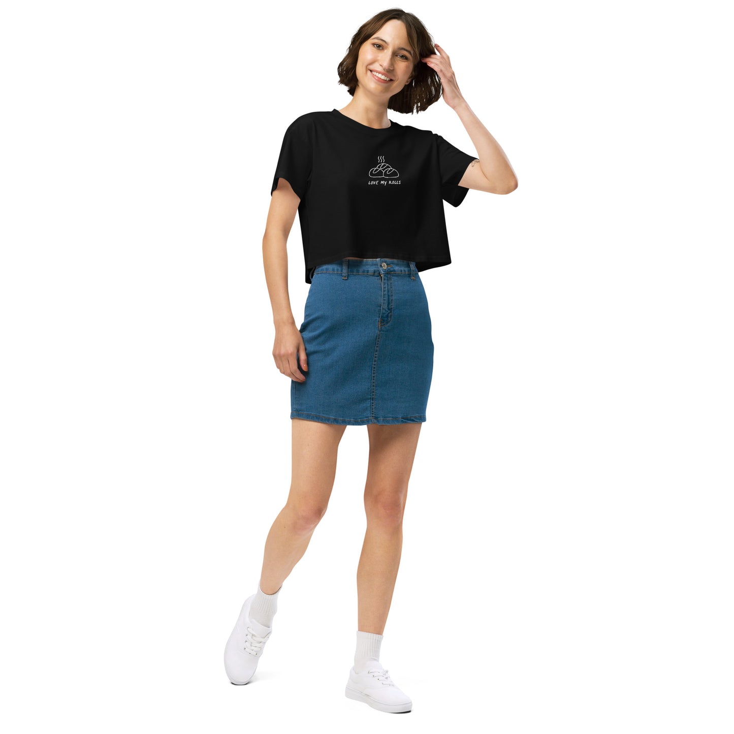 Love My Rolls Women’s crop top black