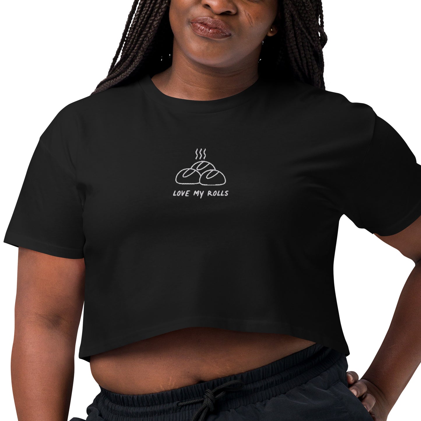 Love My Rolls Women’s crop top black