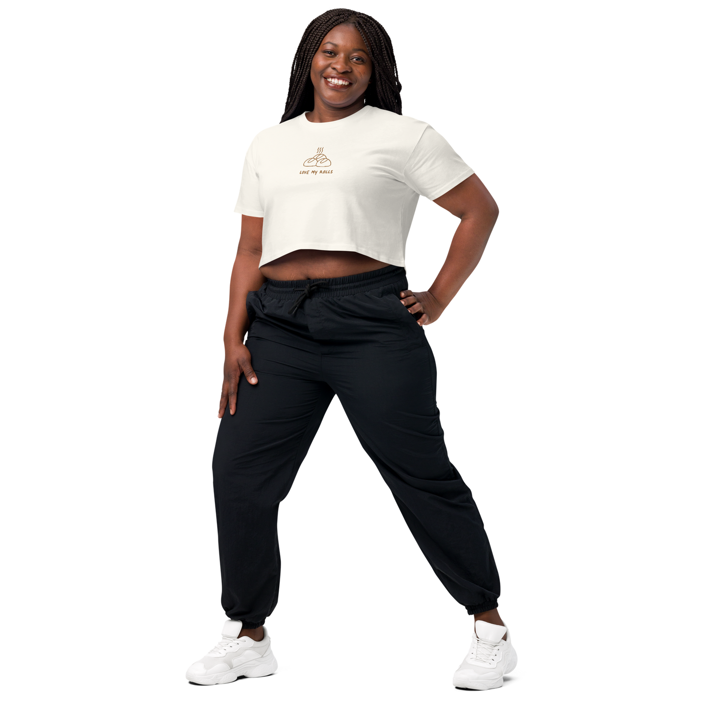 Love My Rolls Women’s crop top beige
