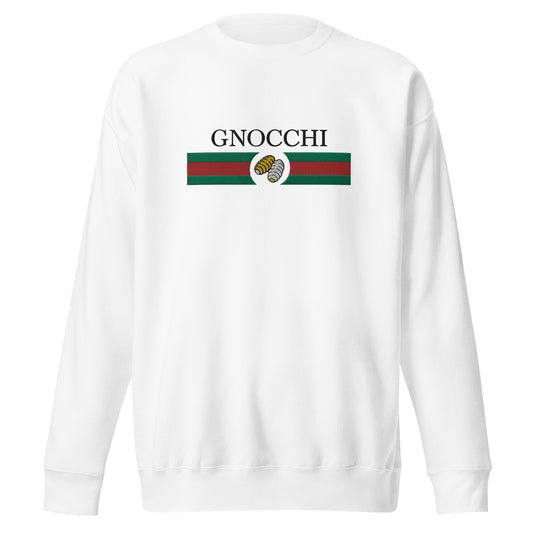 GNOCCHI Unisex Premium Sweatshirt- white